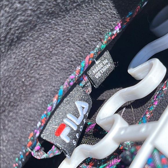 Fila Sport Women's Black Zip-up Fleece Jacket Size Large EUC - Picture 9 of 11